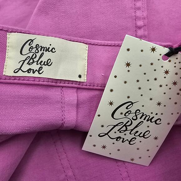 Cosmic Blue Love Womans size 28/6 Jonah Denim Jean Shorts Camelia Rose Pink NEW - Picture 6 of 8